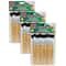 Charles Leonard Flat Tip Easel Paint Brushes, 3 Packs of 12